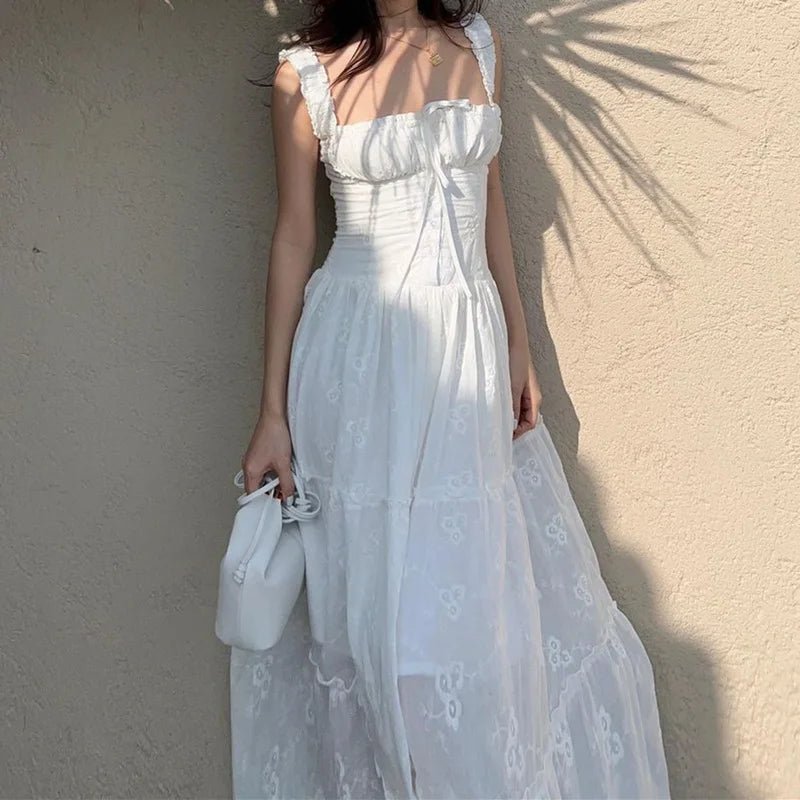 Karla Ruffle Trim Tiered Maxi Dress - Elegant Occasion Dress for Women - Image 4