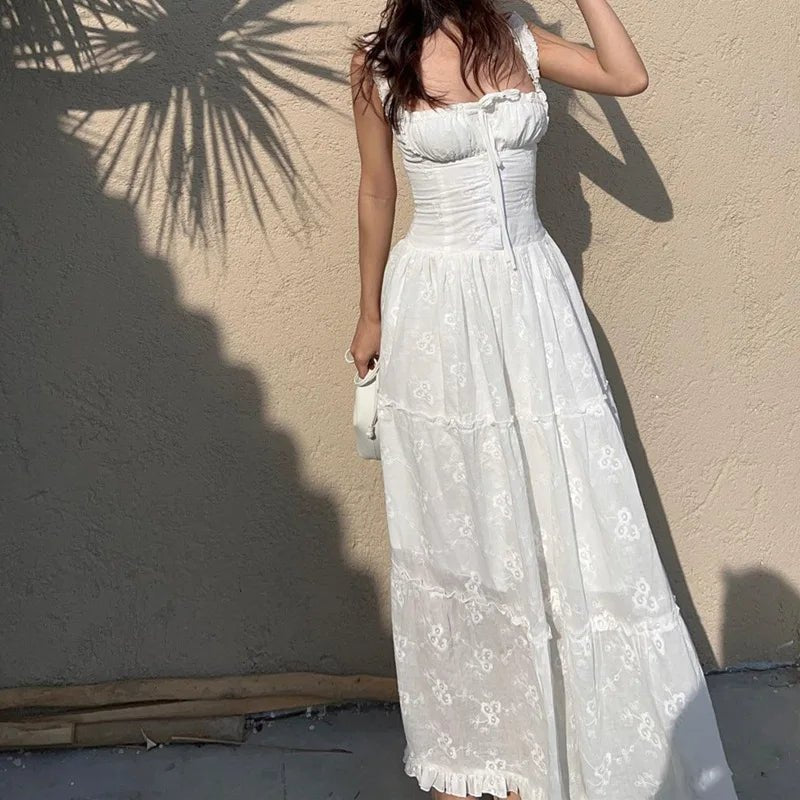 Karla Ruffle Trim Tiered Maxi Dress - Elegant Occasion Dress for Women - Image 3