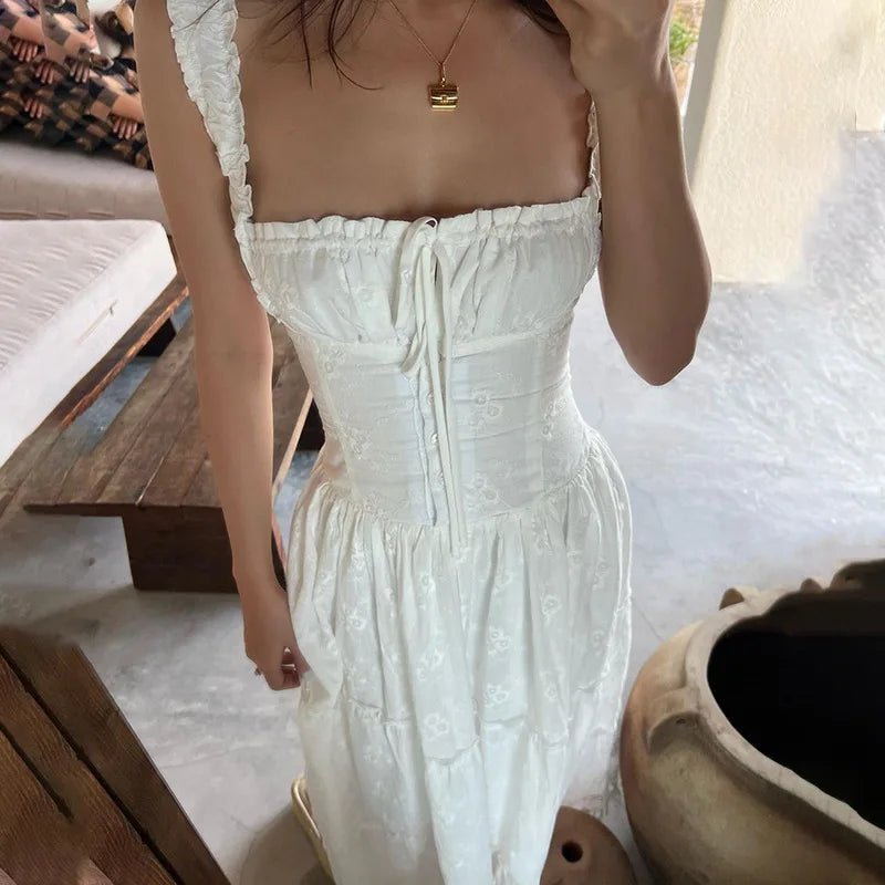 Karla Ruffle Trim Tiered Maxi Dress - Elegant Occasion Dress for Women - Image 2