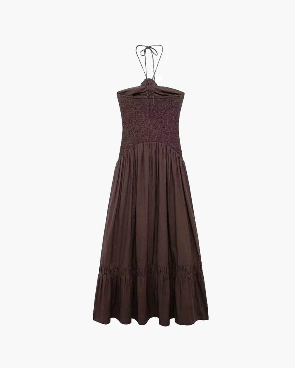 Kate Halterneck Flower Applique Midi Dress - Elegant Occasion Dress for Women - Image 4