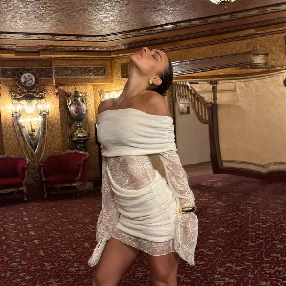 Keira Off-Shoulder Mini Dress - Party Mini Dress - Image 3