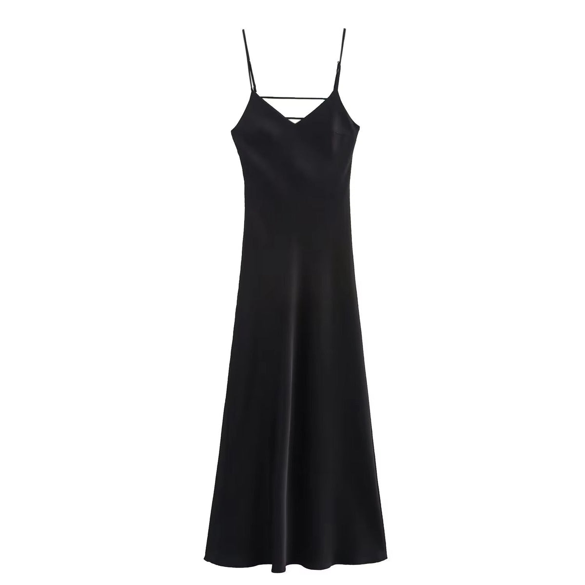 Kirra Satin Backless Maxi Dress for Women - Sleeveless V-Neck Evening Gown - Image 19