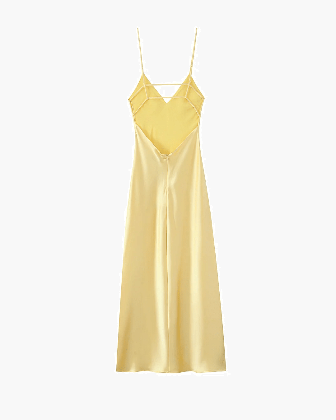 Kirra Satin Backless Maxi Dress for Women - Sleeveless V-Neck Evening Gown - Image 7