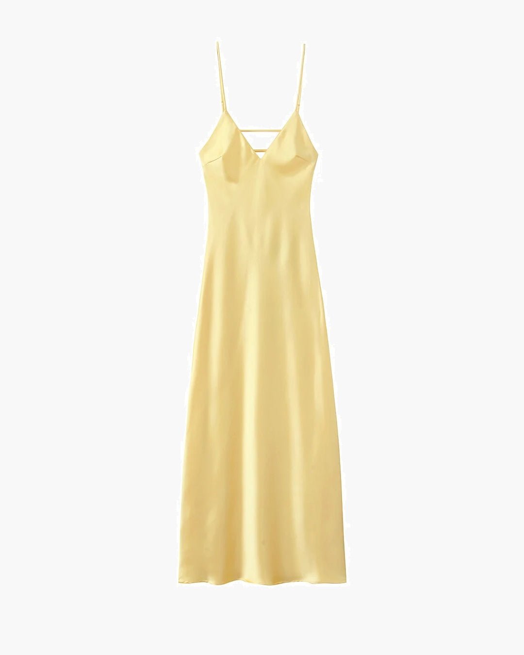 Kirra Satin Backless Maxi Dress for Women - Sleeveless V-Neck Evening Gown - Image 6