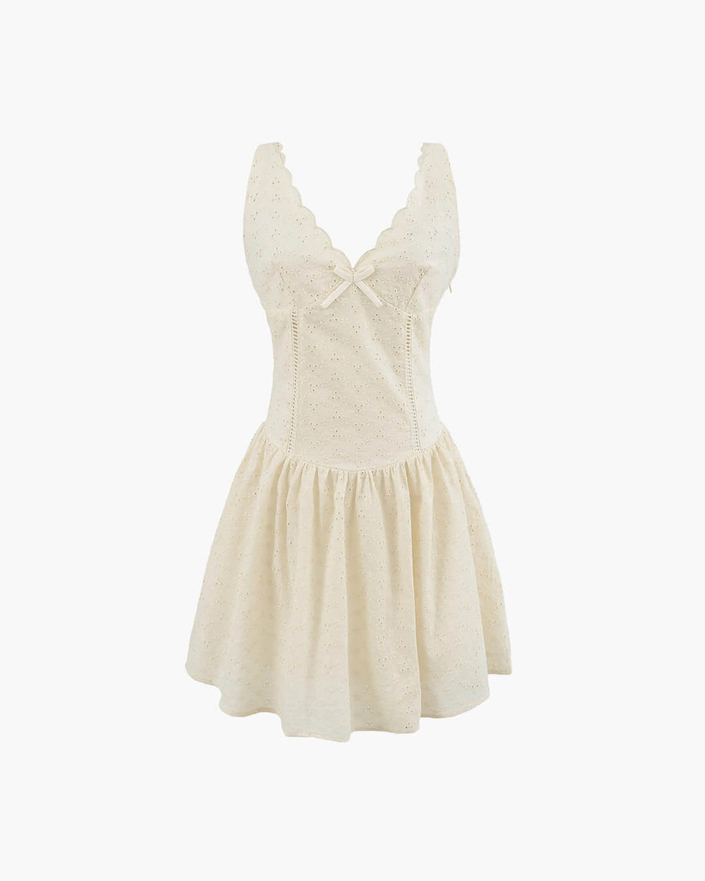 Kirsten Deep Neck Mini Dress - Elegant Occasion Dress for Women - Image 2