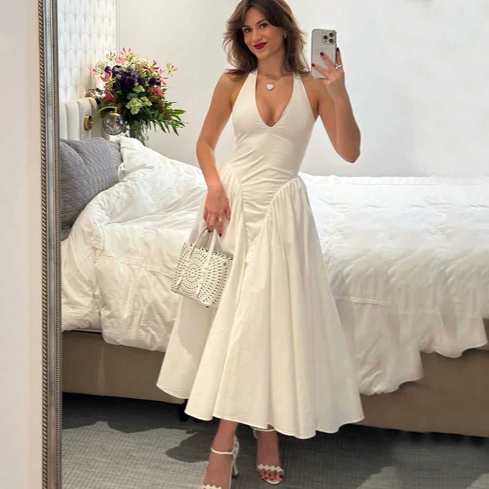 Kristy Deep Neck Maxi Dress - Elegant Occasion Dress for Women - Image 15