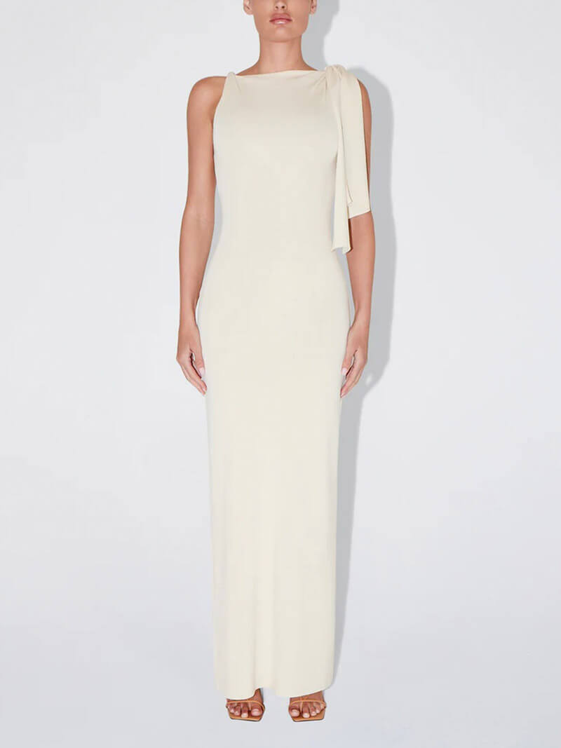Kylie knotted Maxi Dress - Elegant Occasion Dress for Women - Image 8