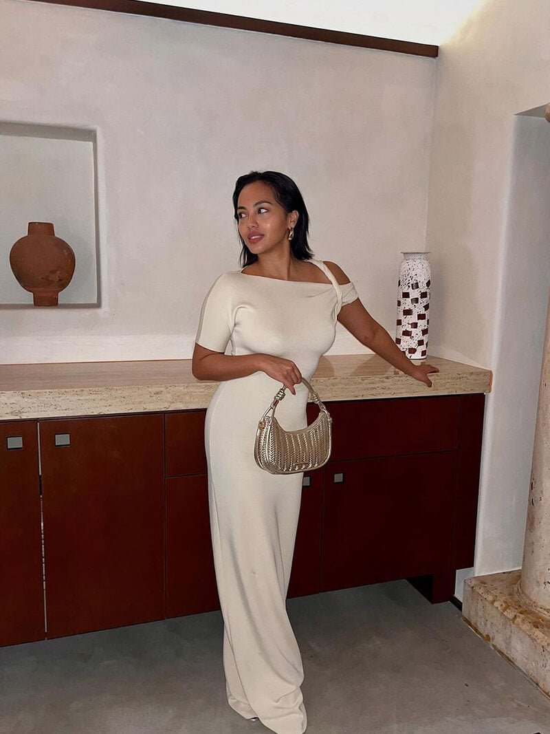 Twisted Maxi Dress for Women - Elegant Evening Maxi Dress - Image 2