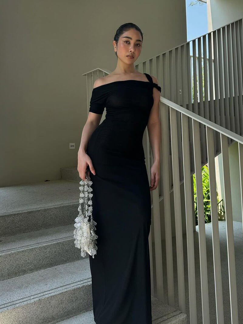 Twisted Maxi Dress for Women - Elegant Evening Maxi Dress - Image 6