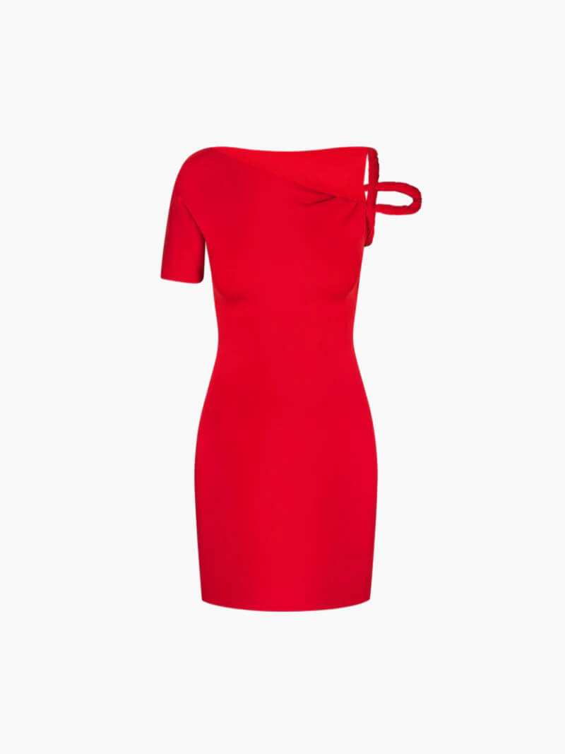 Kylie Twisted Mini Dress - Elegant Occasion Dress for Women - Image 3