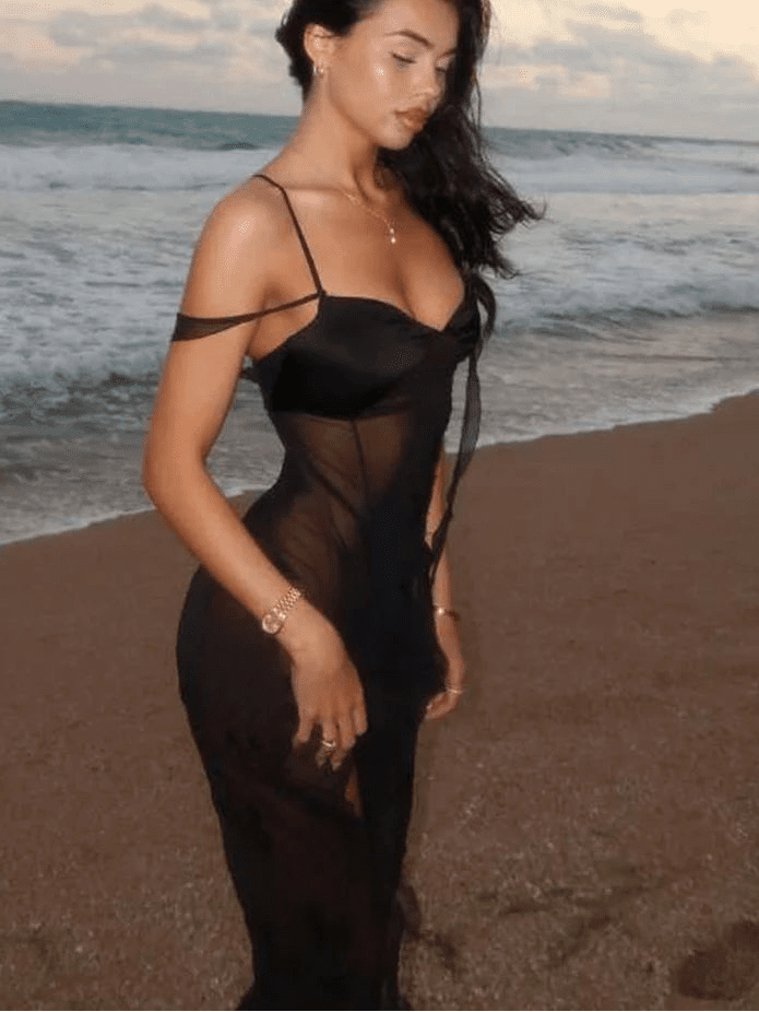 Laila Mesh Strap Maxi Dress - Elegant Occasion Dress for Women - Image 3