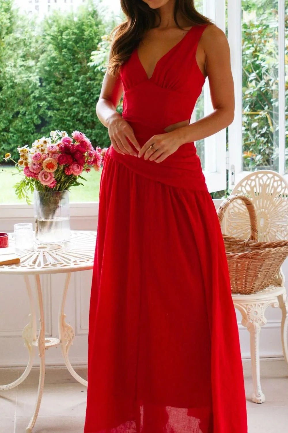 Lolita Cut-Out Ruched Maxi Dress - Elegant Occasion Dress for Women - Image 7