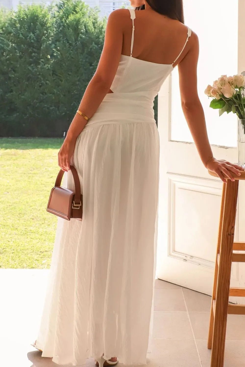 Lolita Cut-Out Ruched Maxi Dress - Elegant Occasion Dress for Women - Image 3