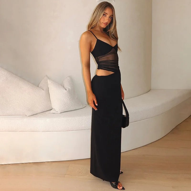 Lorraine Sheer Cutout Maxi Dress - Elegant Occasion Dress for Women - Image 9
