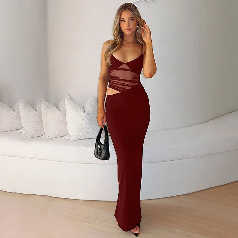 Lorraine Sheer Cutout Maxi Dress - Elegant Occasion Dress for Women - Image 11