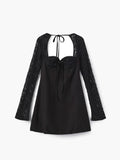 Louise Satin Lace Mini Dress for Women - Cocktail Dress