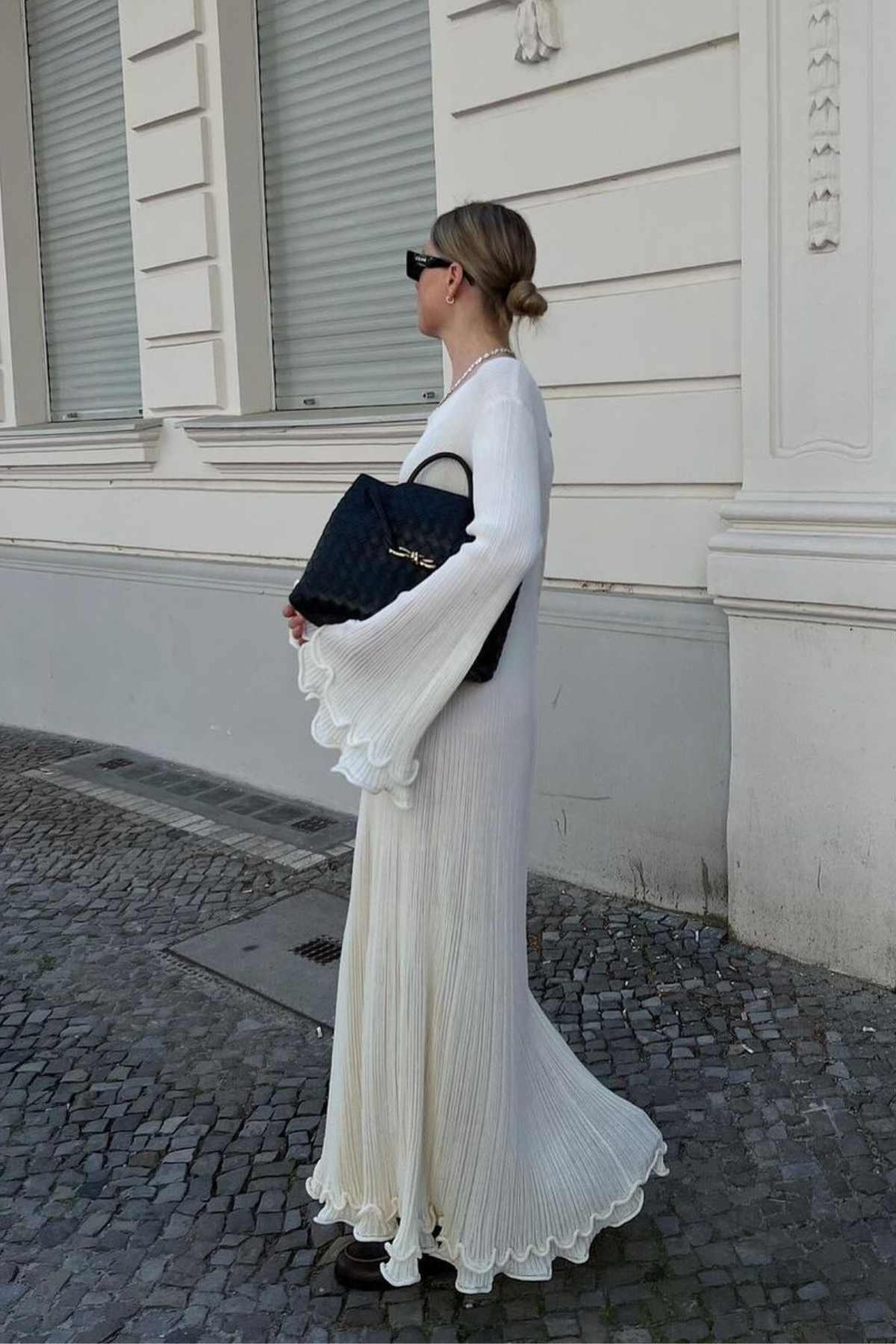 Marla Linen Blend Maxi Dress - Romantic Flowy Silhouette - Image 3