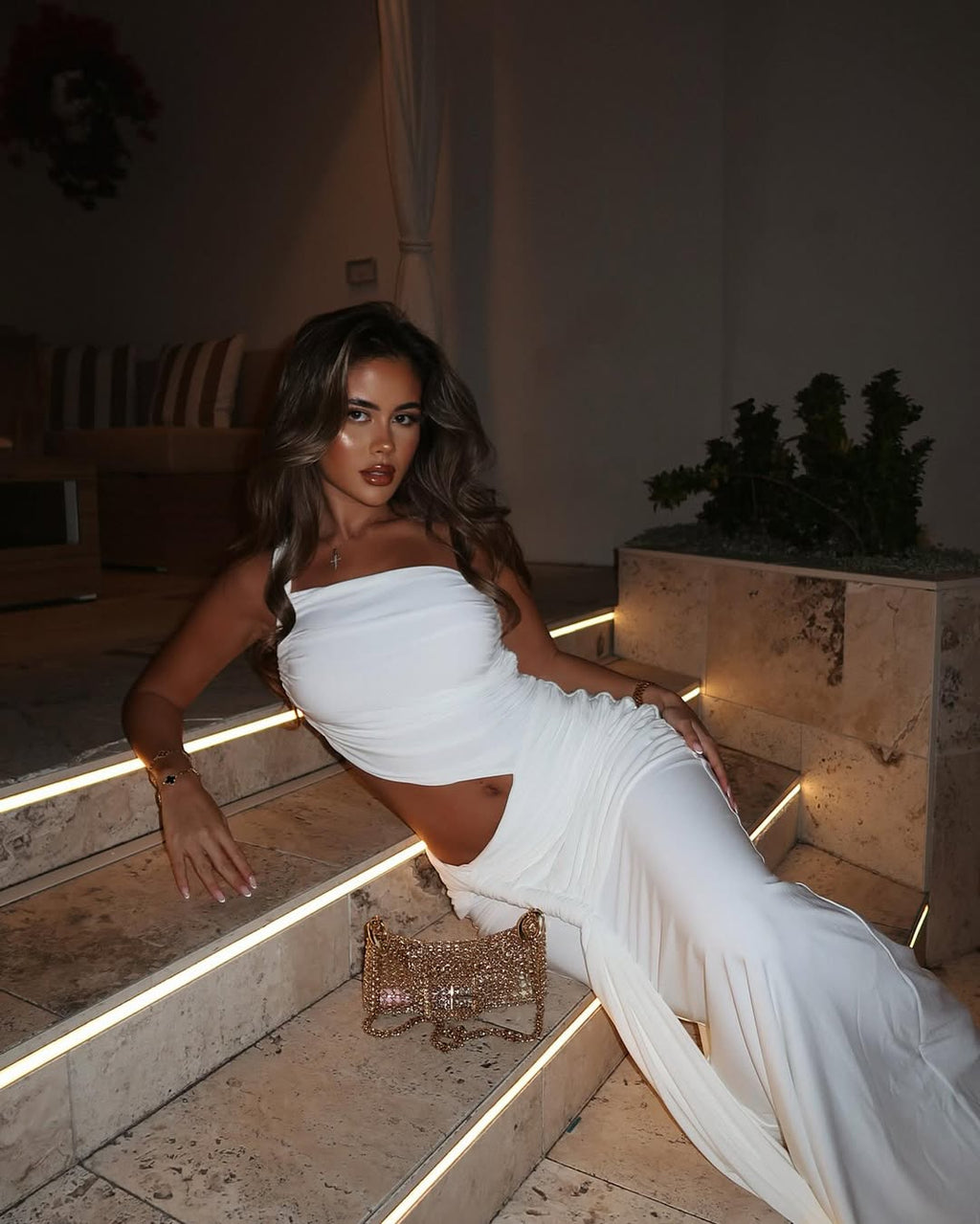 Miranel One-Shoulder Cut-Out Maxi Dress - Elegant Summer Wedding Guest Dress