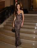 Missy Strapless Lace Maxi Dress - Elegant Occasion Dress for Women