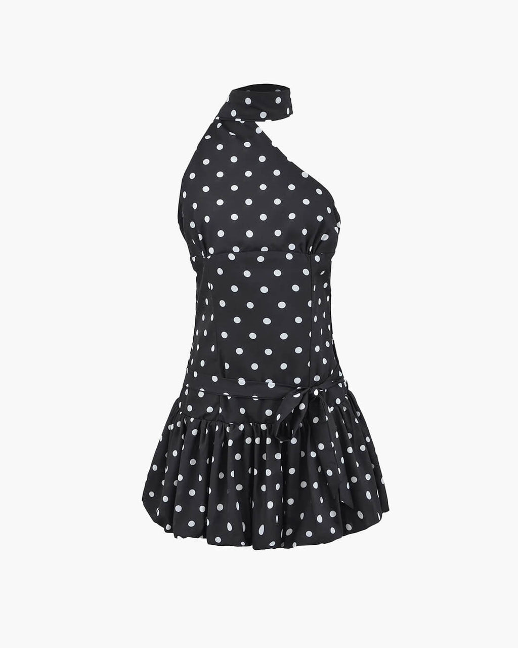 Nina One Shoulder Polka Dot Mini Dress - Elegant Occasion Dress for Women - Image 7