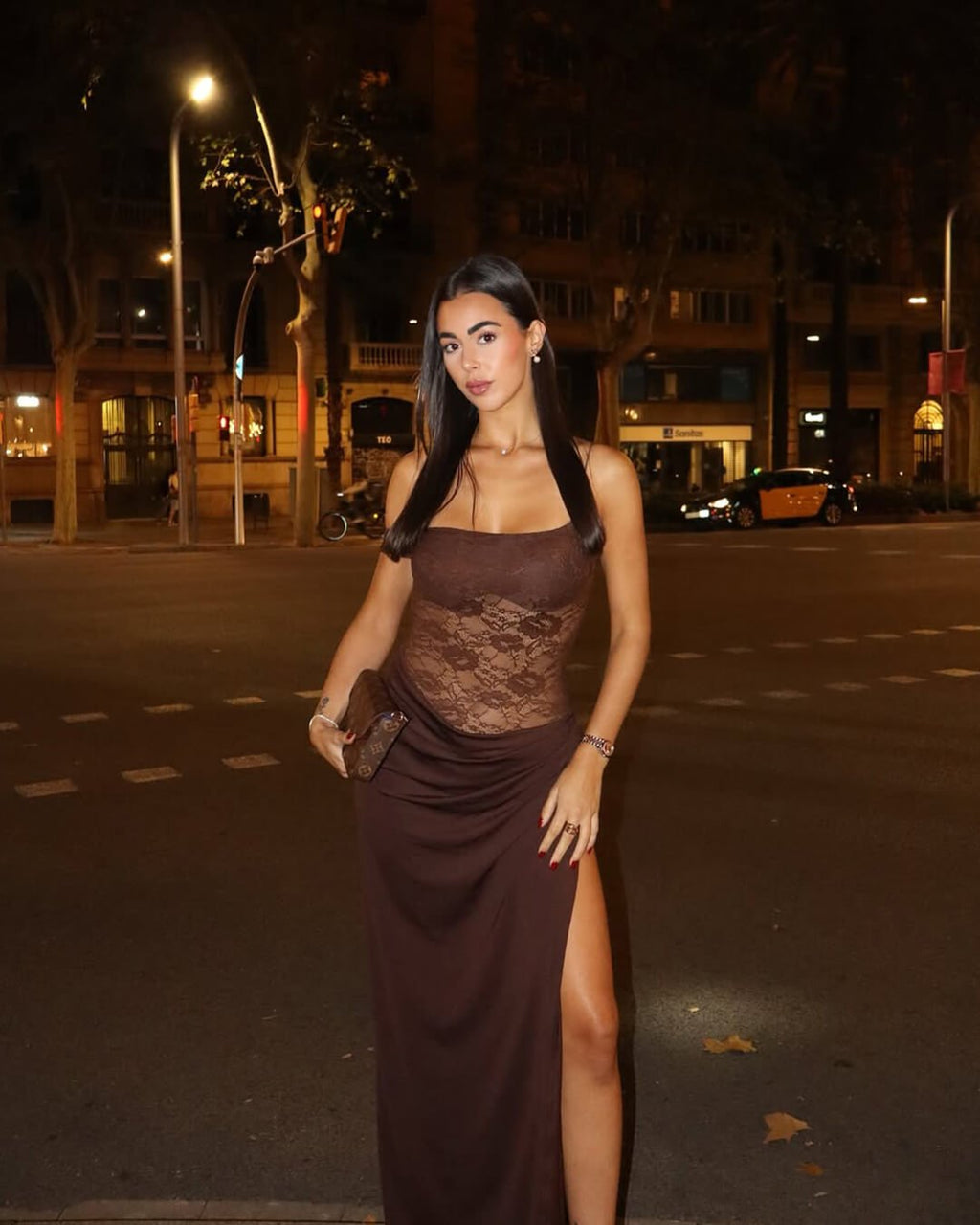 Olga One Shoulder Lace Maxi Dress - Elegant Occasion Dress for Women - Image 8