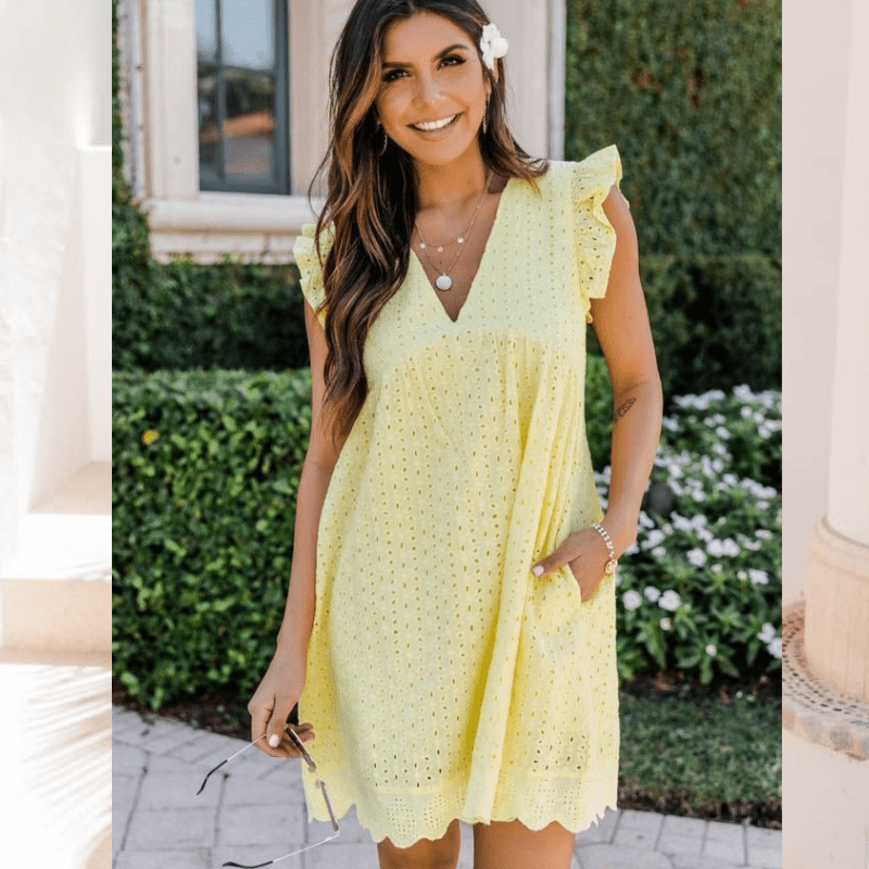 Regine V Neck Sleeveless Mini Dress - Elegant Occasion Dress for Women - Image 6