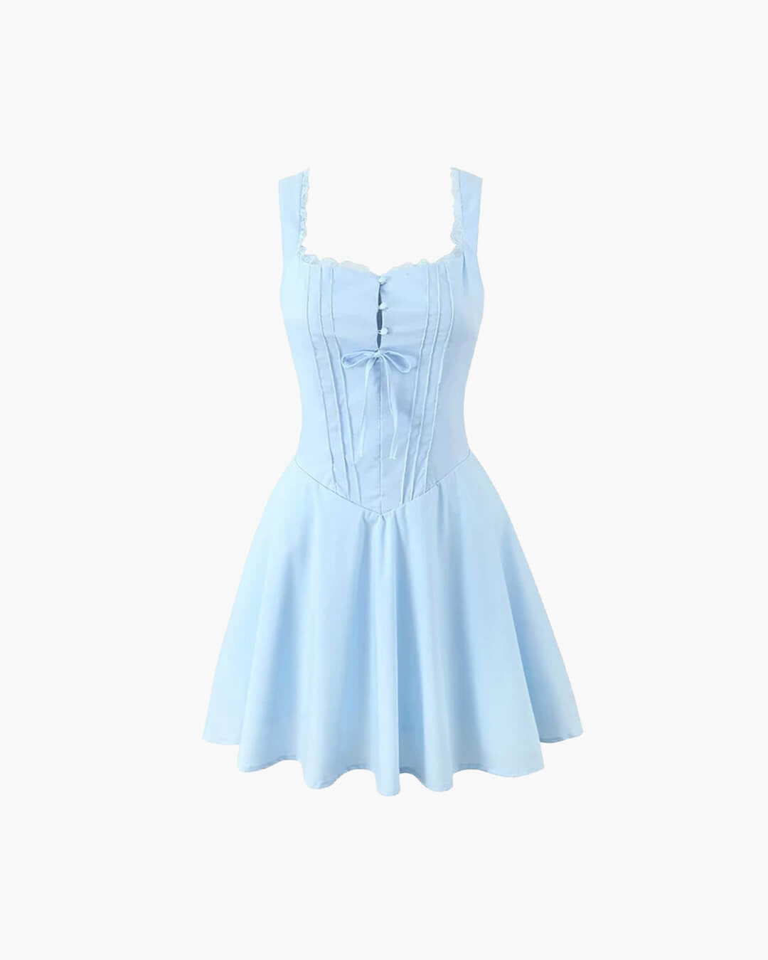 Rosa Lace-Up Back Mini Dress - Elegant Occasion Dress for Women - Image 9