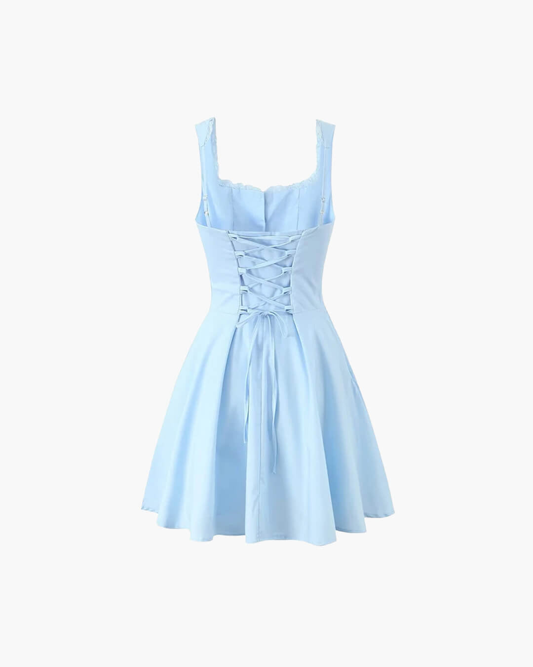 Rosa Lace-Up Back Mini Dress - Elegant Occasion Dress for Women - Image 10