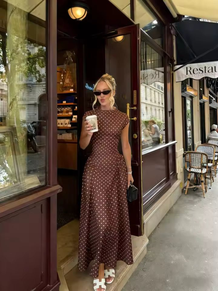 Bianca Cap Sleeve Flare Maxi Dress for Women - Elegant Summer Party Dress - Image 3