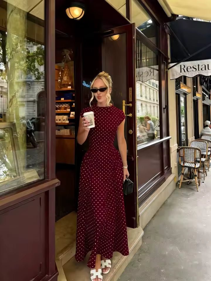 Bianca Cap Sleeve Flare Maxi Dress for Women - Elegant Summer Party Dress - Image 6