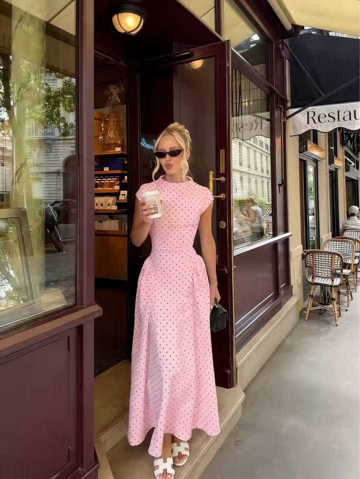Bianca Cap Sleeve Flare Maxi Dress for Women - Elegant Summer Party Dress - Image 4