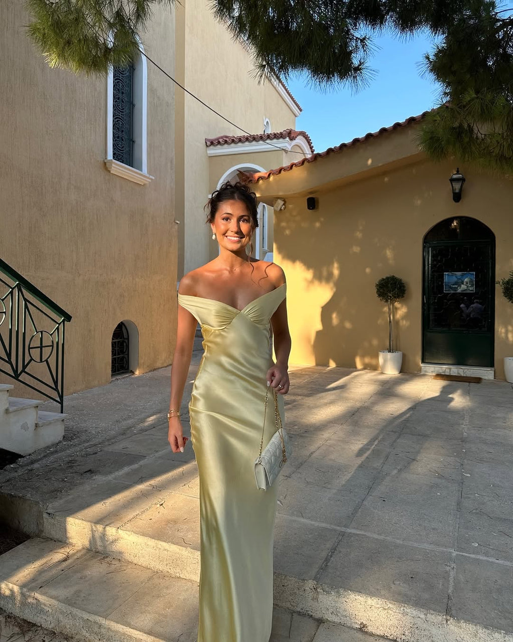 Serene Backless Satin Maxi Dress - Open Back Formal Satin Dress