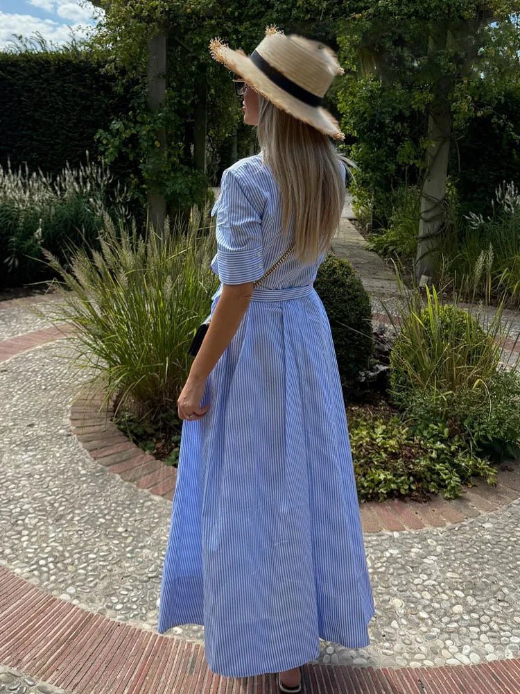 Beatrice Bow Tie-Waist Shirt Dress - Elegant Occasion Dress for Women - Image 5