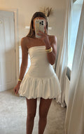 Tate Strapless Puffball Mini Dress - Elegant Occasion Dress for Women - Image 3