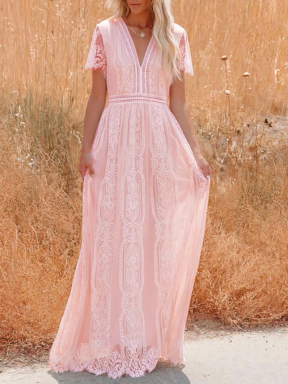 Tilda Bohemian Lace Maxi Dress - Elegant Occasion Dress for Women - Image 6