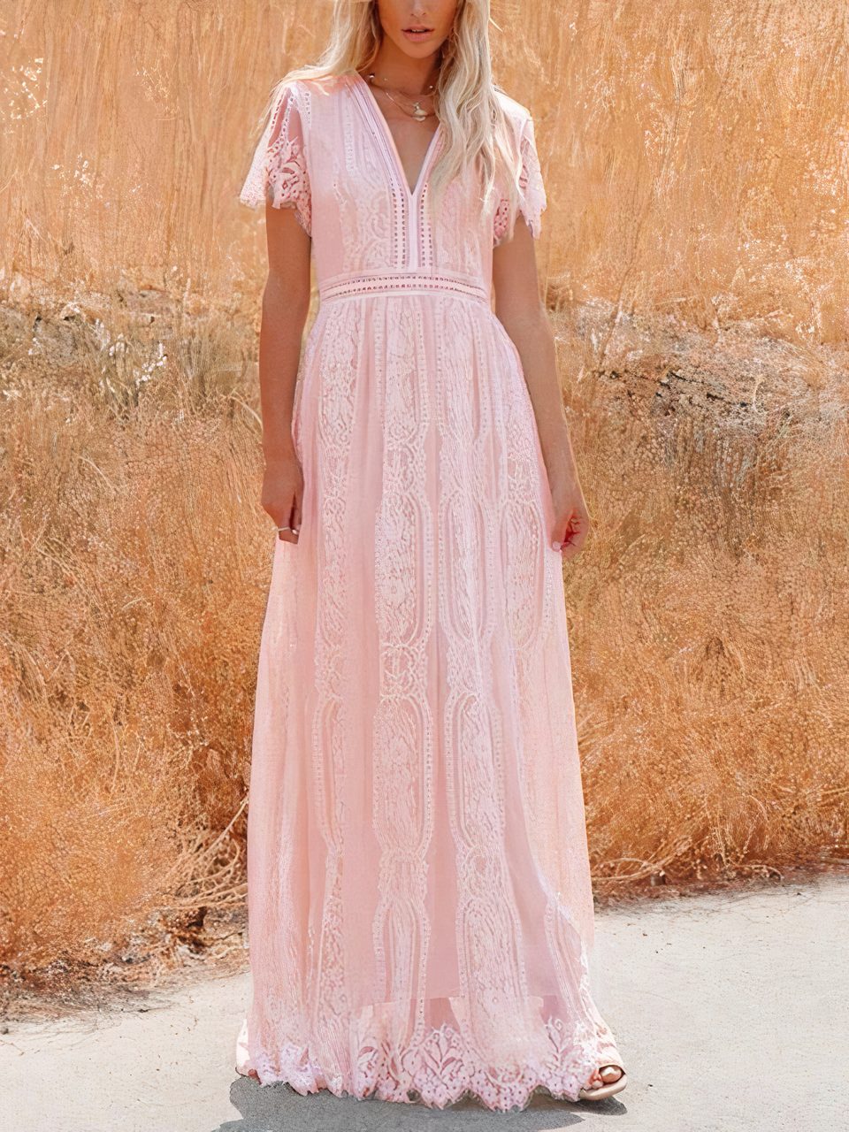 Tilda Bohemian Lace Maxi Dress - Elegant Occasion Dress for Women - Image 5