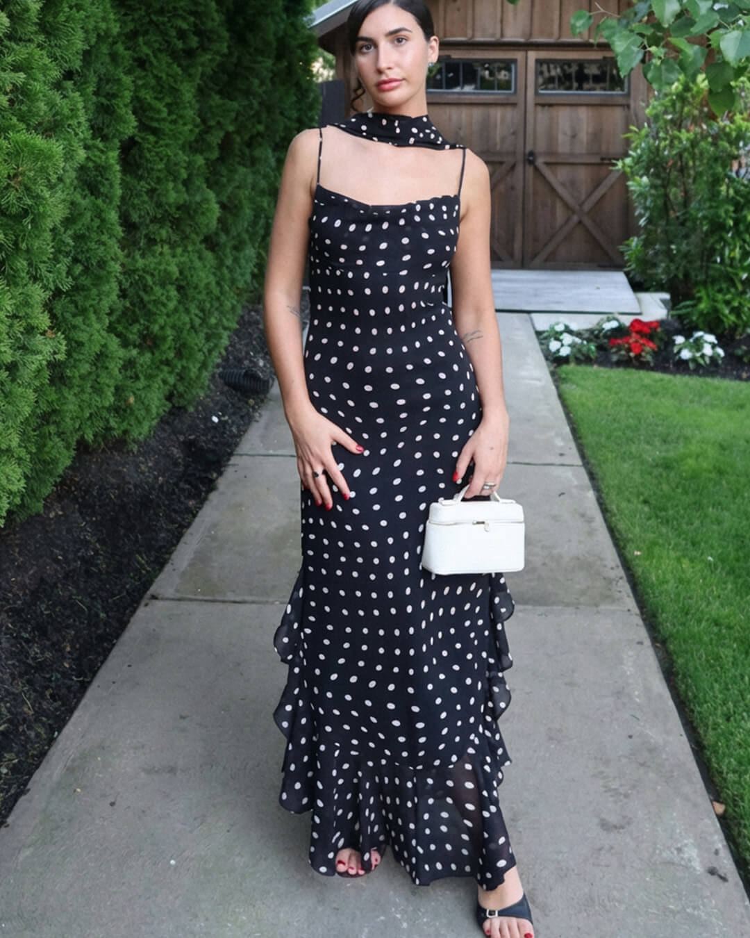 Valerie Polka Dot Maxi Dress - Elegant Occasion Dress for Women - Image 4