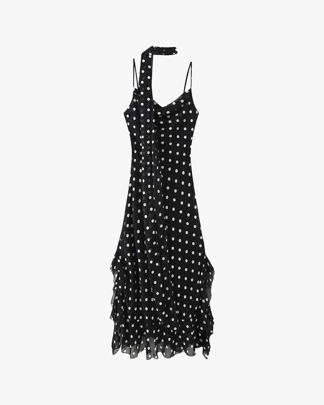 Valerie Polka Dot Maxi Dress - Elegant Occasion Dress for Women