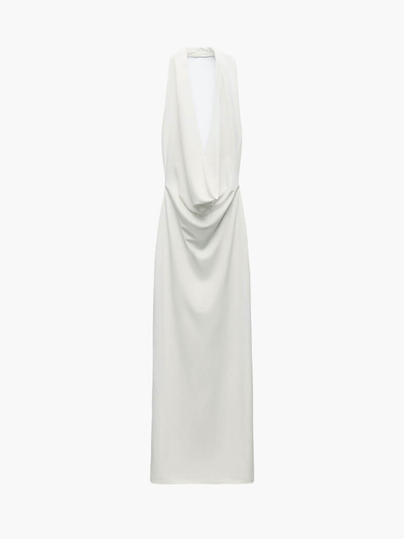 Venice Deep V-Neck Maxi Dress - Maxi Evening Dress