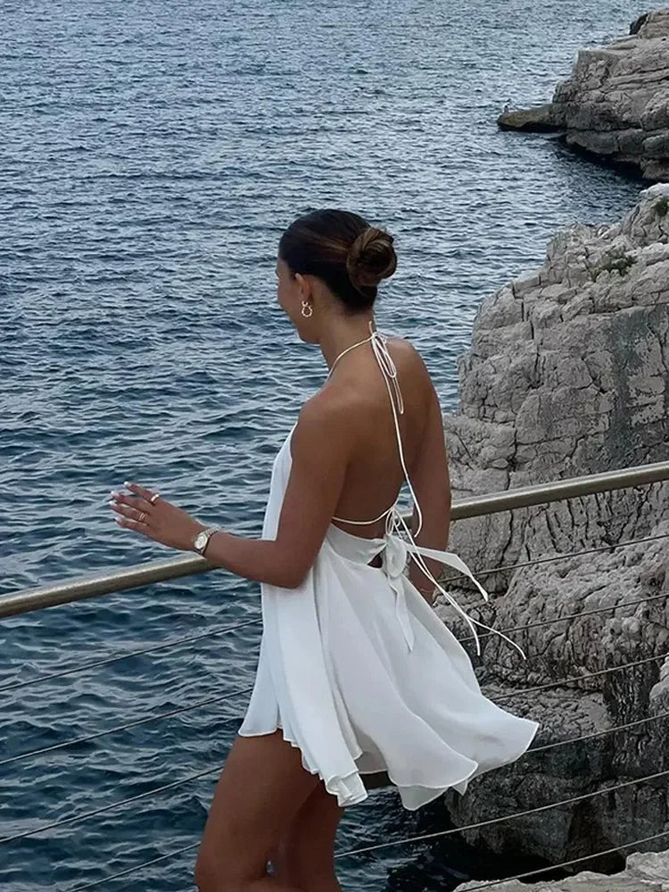 Zinnia Off-Shoulder Hollow Out Summer Dress - Elegant Occasion Dress for Women - Image 2