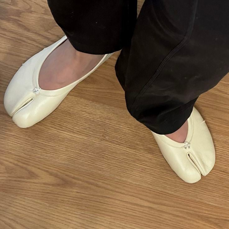 Elizabeth Women's Split Toe Ballet Flats - Comfortable Slip-On Casual Shoes - Image 9