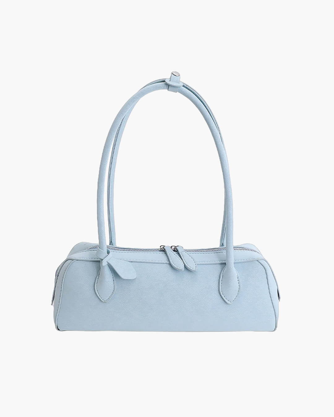 Adora Suede Baguette Shoulder Bag - Vintage Underarm Handbag - Image 10