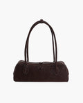 Adora Suede Baguette Shoulder Bag - Vintage Underarm Handbag