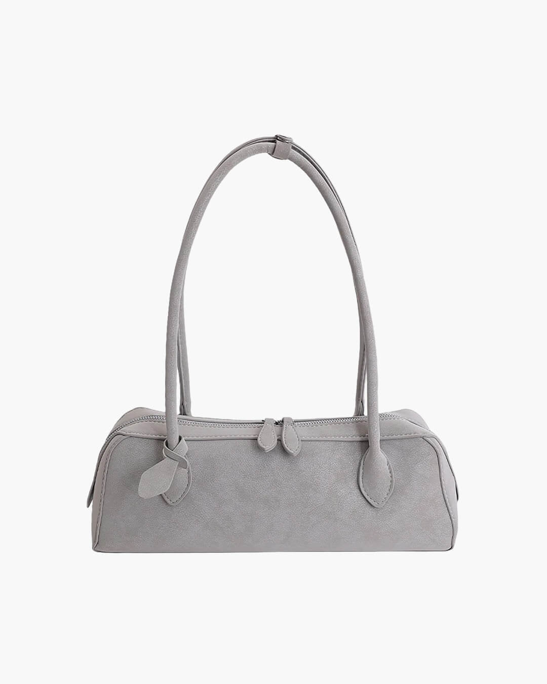 Adora Suede Baguette Shoulder Bag - Vintage Underarm Handbag - Image 9
