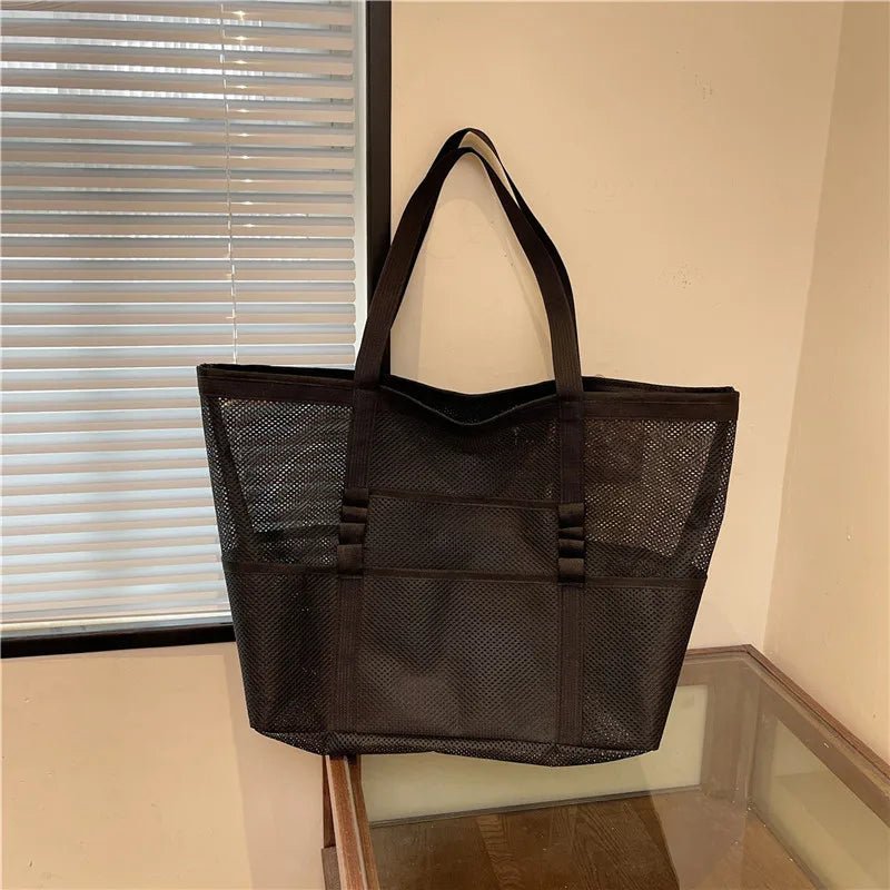 Layla Large Capacity Canvas Beach Tote - Women's Everyday Handbag - Image 2