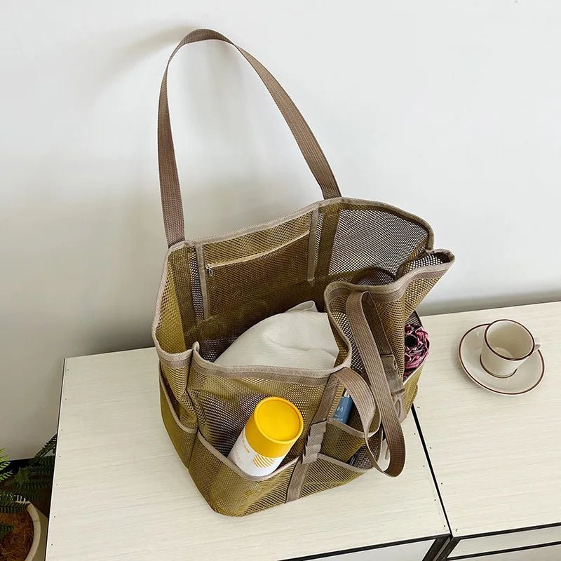 Layla Large Capacity Canvas Beach Tote - Women's Everyday Handbag - Image 4