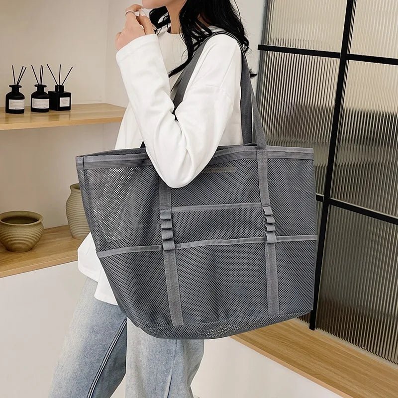 Layla Large Capacity Canvas Beach Tote - Women's Everyday Handbag - Image 5