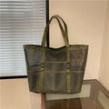 Layla Large Capacity Canvas Beach Tote - Women's Everyday Handbag - Image 7