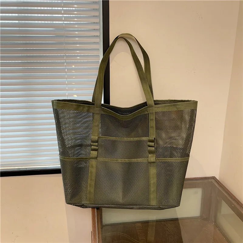 Layla Large Capacity Canvas Beach Tote - Women's Everyday Handbag - Image 7