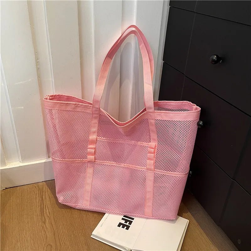 Layla Large Capacity Canvas Beach Tote - Women's Everyday Handbag - Image 10